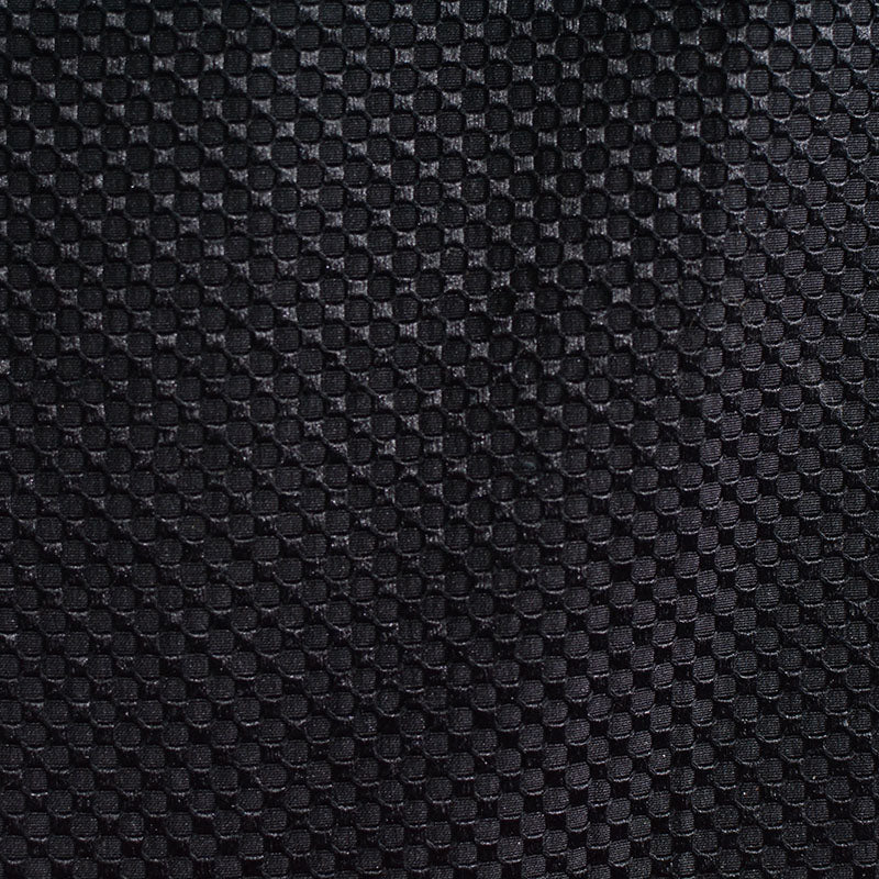 Black Tone-on-Tone Dot Jacquard, Viscose-Poly