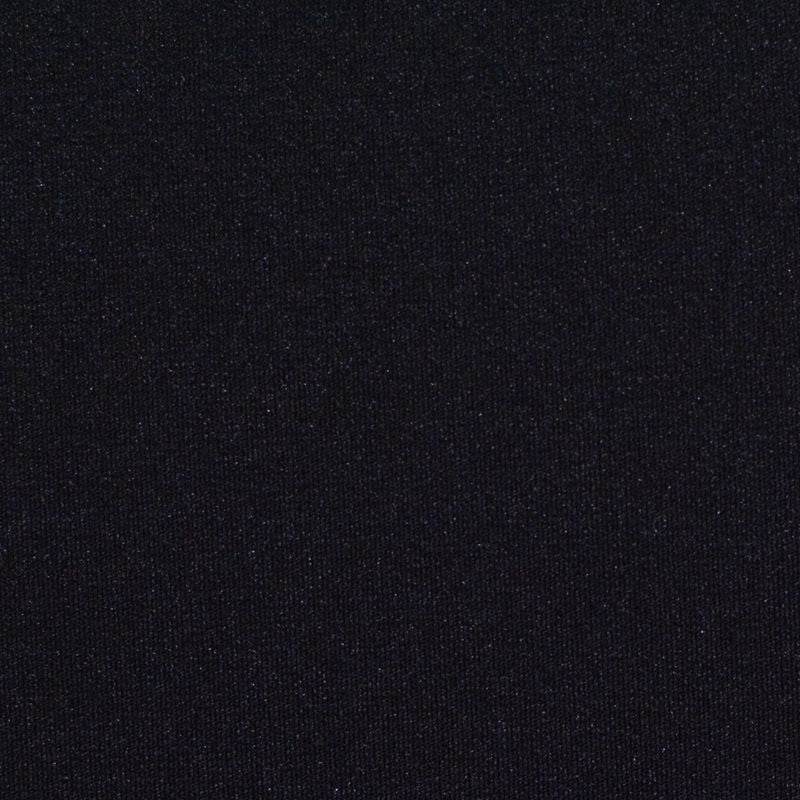 100% Polyester Interlock Knit Fabric, 265 gsm, 154 cm — Black