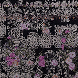 Pink Flowers Knit, Viscose-Poly — texture