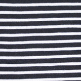 Black Horizontal-Stripe Knit, Viscose