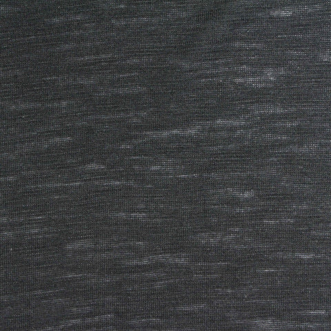 Dark Grey Heathered-Marl Jersey Knit, Viscose, 122 gsm
