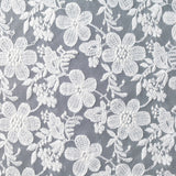 White Floral Knit, Polyester