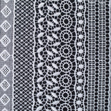 White Floral Knit, Polyester