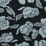 Light Blue Floral Jacquard, Polyester