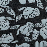Light Blue Floral Jacquard, Polyester — texture