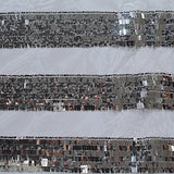 Silver Horizontal-Stripe Mesh, Polyester — texture