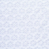 White Tone-on-Tone Floral Jacquard, Cotton