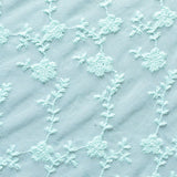 Light Blue Floral Knit, Polyester