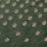 Silver Floral Knit, Polyester — texture