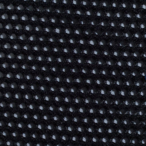 Jacquard 100% Polyester Mesh Fabric, 130 gsm, 158 cm — Black