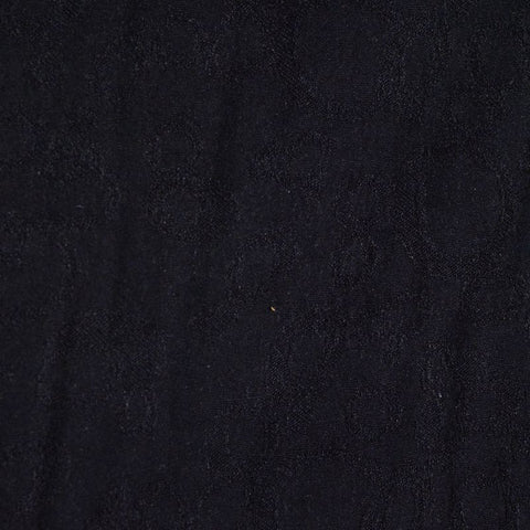 Black Tone-on-Tone Floral Jacquard, Viscose