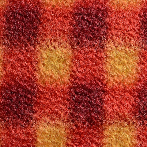 Red Check Woven, Poly-Wool