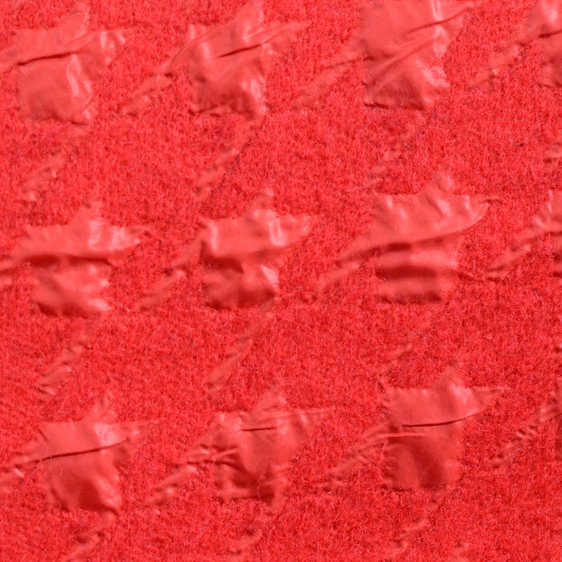 Red Abstract Jacquard, Poly-Wool