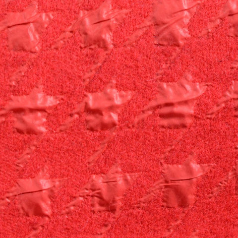 Red Abstract Jacquard, Poly-Wool