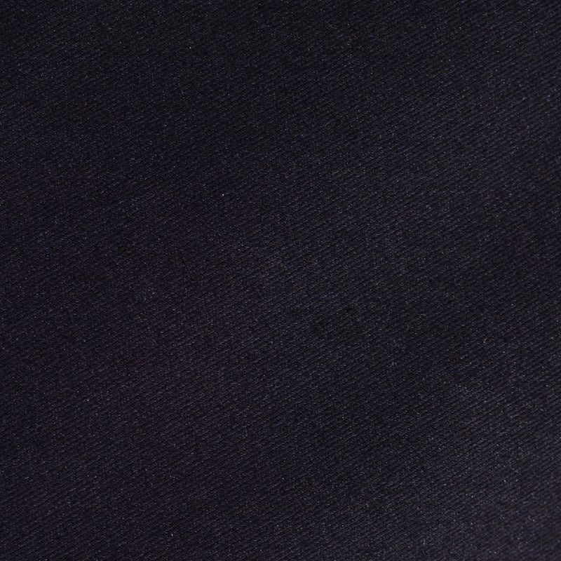 Polyester Cotton Stretch Denim Fabric, 162 cm — Black
