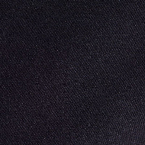 Polyester Cotton Stretch Denim Fabric, 162 cm — Black
