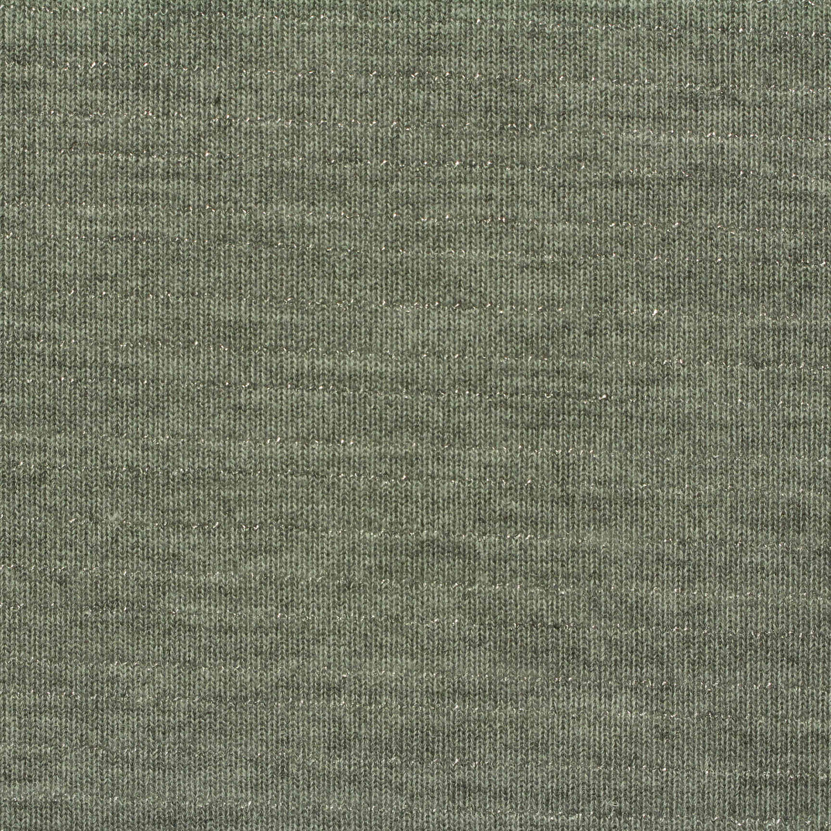 Green Heather Jersey Knit, Poly-Metallic
