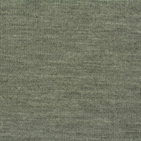 Green Heather Jersey Knit, Poly-Metallic