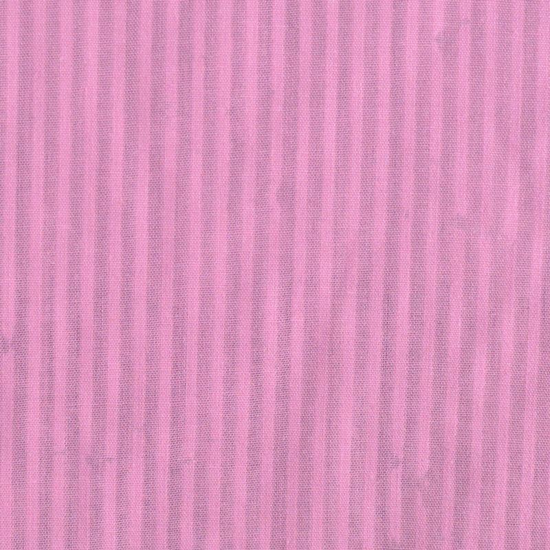 Pink Vertical-Stripe Jacquard, Cotton-Poly