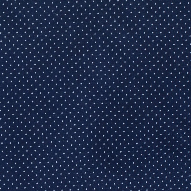 White Dots Poplin, Cotton-Poly, 115 gsm
