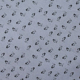 Dark Grey Floral Twill, Cotton-Poly — texture