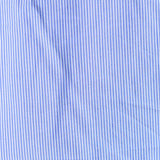 Blue Vertical-Stripe Poplin, Cotton-Nylon — texture