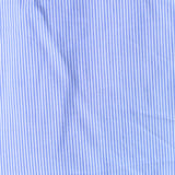 Blue Vertical-Stripe Poplin, Cotton-Nylon