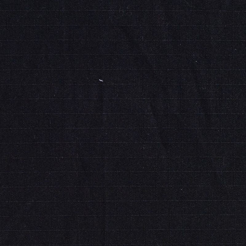 Polyester Cotton Waffle Knit Fabric, 175 gsm — Black