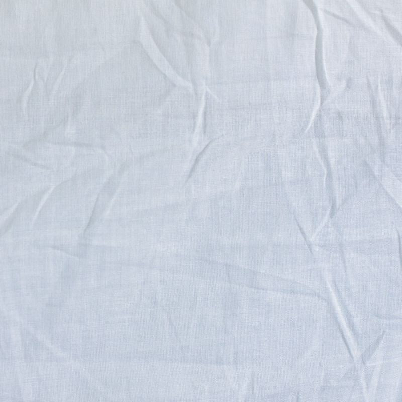 100% Cotton Poplin Fabric, 66 gsm, 150 cm — White