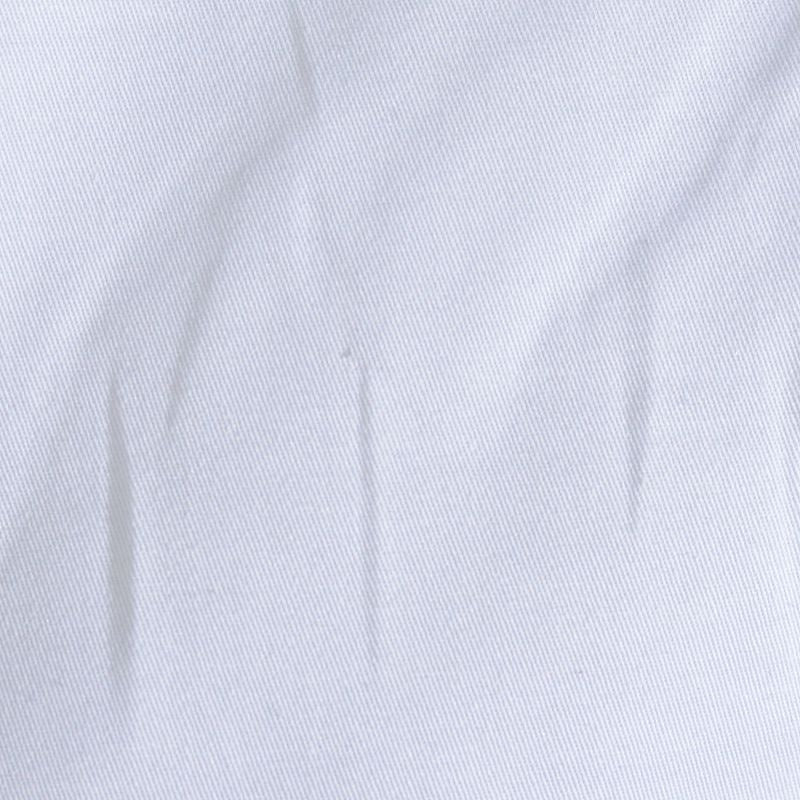 Cotton Stretch Twill Fabric, 190 gsm, 150 cm — White