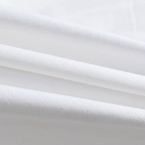 Cotton Stretch Twill Fabric, 200 gsm, 110 cm — White