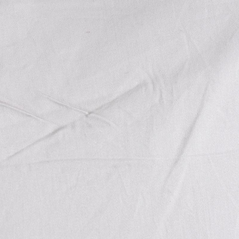 Cotton Stretch Sateen Fabric, 230 gsm, 140 cm — White