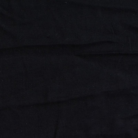 100% Cotton Poplin Fabric, 75 gsm, 150 cm — Black