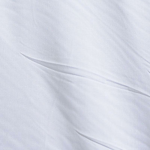 Cotton Stretch Poplin Fabric, 124 gsm, 120 cm — White