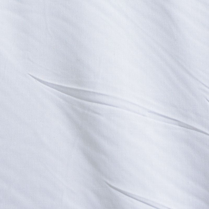 Cotton Stretch Poplin Fabric, 124 gsm, 120 cm — White
