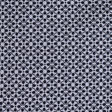 Black Geometric Twill, Cotton