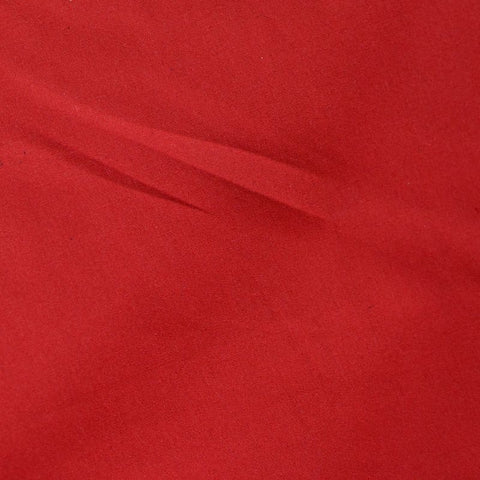 Polyester Cotton Poplin Fabric, 115 gsm, 147 cm — Red
