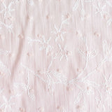 White Floral Voile, Cotton