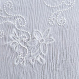 100% Viscose Crepe Fabric, 130 gsm, 130 cm — White