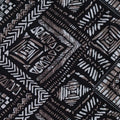 Black Geometric Woven, Viscose, 120 gsm, 142 cm, ref EF-7623