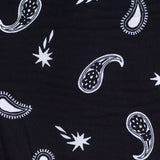 Black Paisley Woven, Viscose