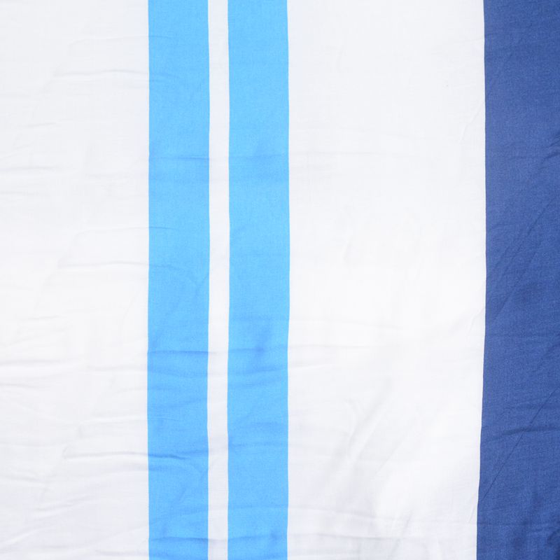 White Vertical-Stripe Woven, Viscose, 89 gsm