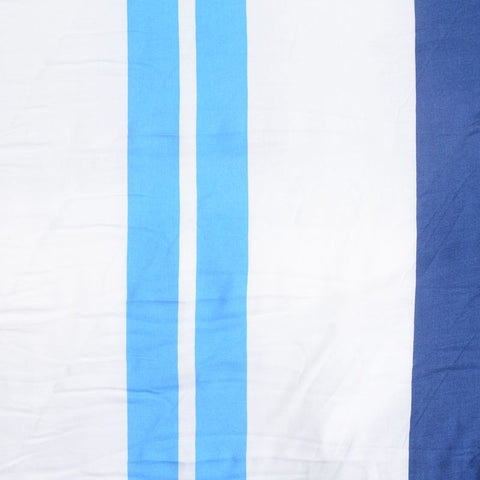 White Vertical-Stripe Woven, Viscose, 89 gsm