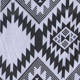 Black Zigzags Woven, Viscose — texture