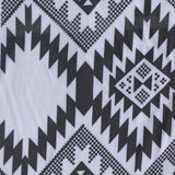 Black Zigzags Woven, Viscose