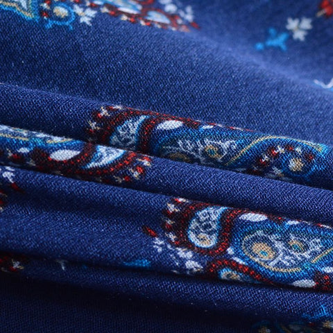 100% Viscose Crepe Fabric, 130 gsm, 128 cm — Navy