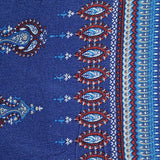 100% Viscose Crepe Fabric, 130 gsm, 128 cm — Navy — texture