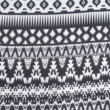 Black Geometric Woven, Viscose