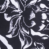 Black Floral Woven, Viscose