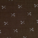 100% Viscose Woven Fabric, 75 gsm, 140 cm — Brown